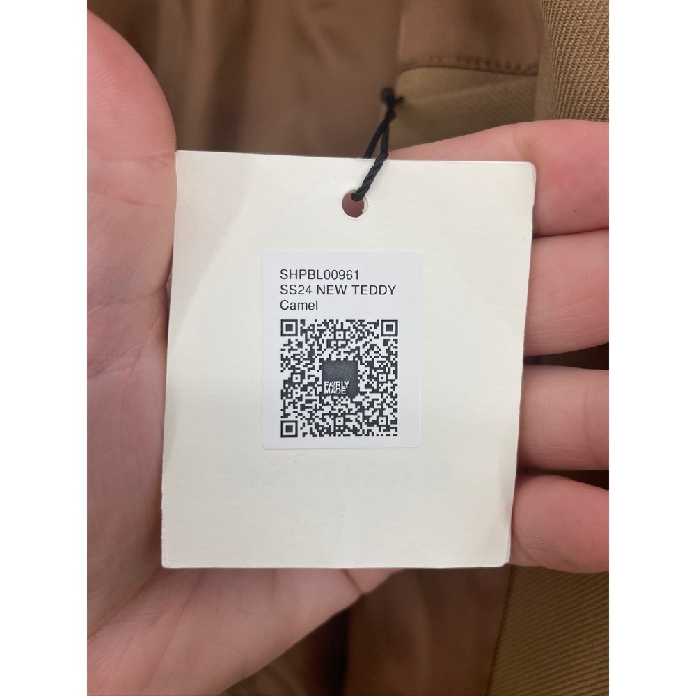 sandro zip up varsity jacket mens size XL camel brown long sleeve new teddy - Picture 4 of 10